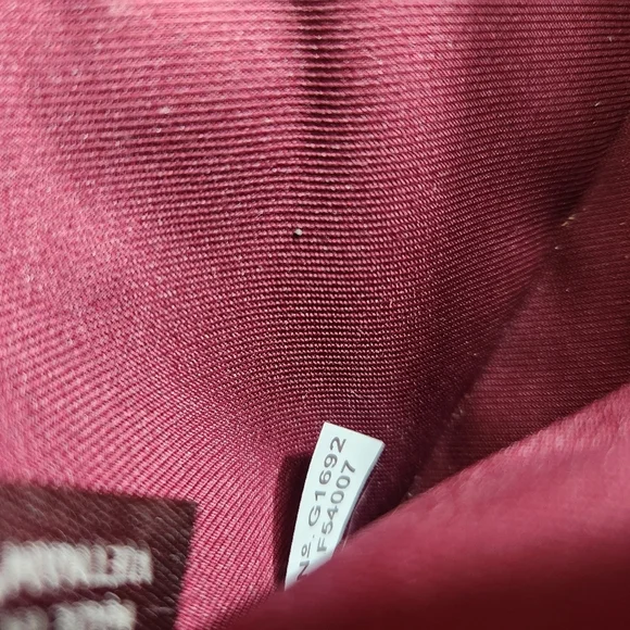 COACH F54007 Burgundy Wine Accordian Zip Leather Wallet - Picture 6 of 6